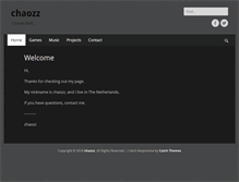 Tablet Screenshot of chaozz.nl